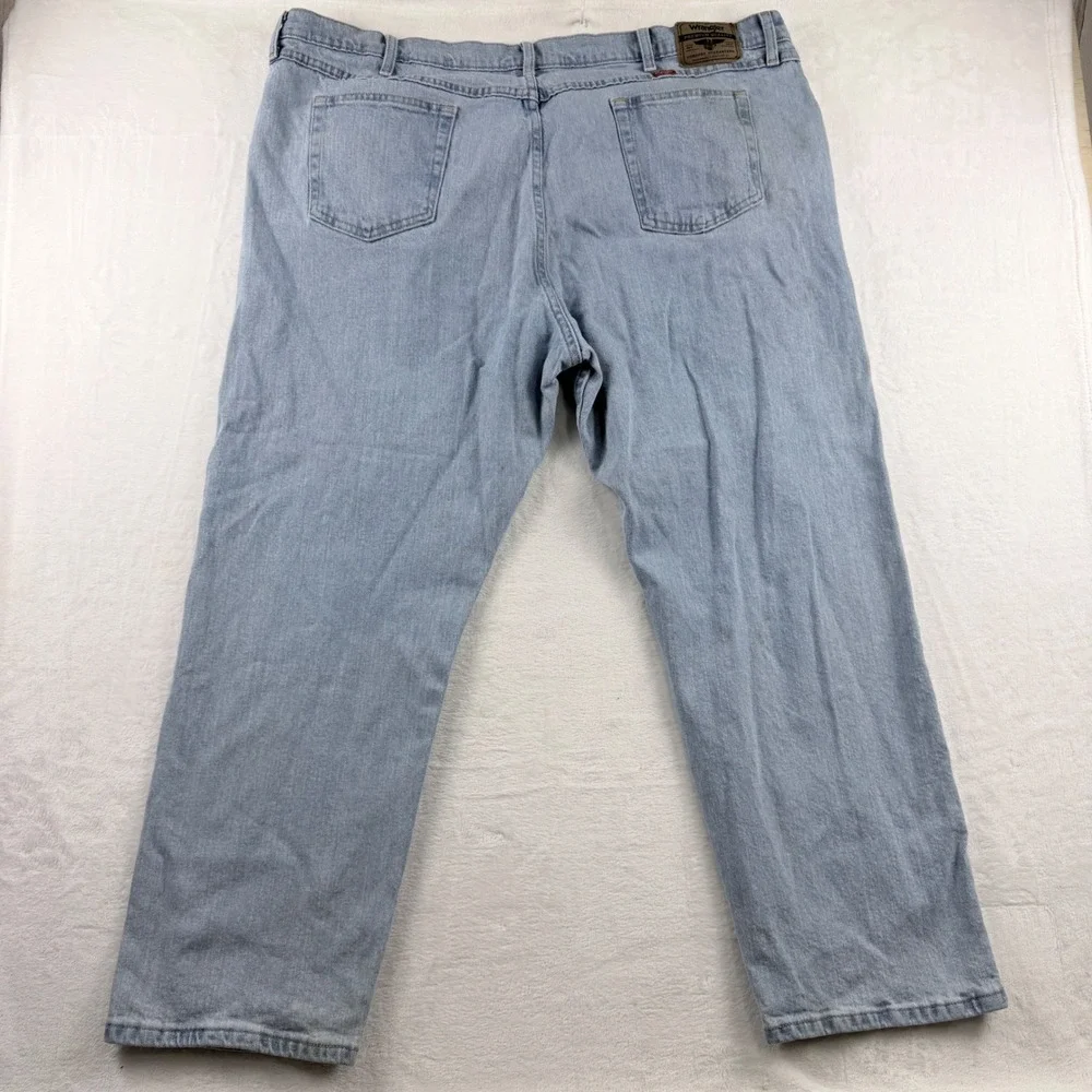 Wrangler‎ Straight Leg Jeans Light Wash Denim Relaxed Fit 46x30